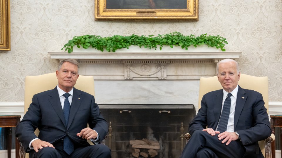 Președintele Klaus Iohannis, primit la Casa Albă, de președintele Joe Biden