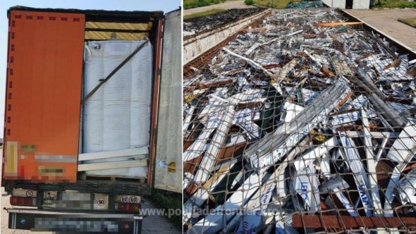 90 de tone de deşeuri provenite din 4 ţări europene au fost blocate la frontiera română