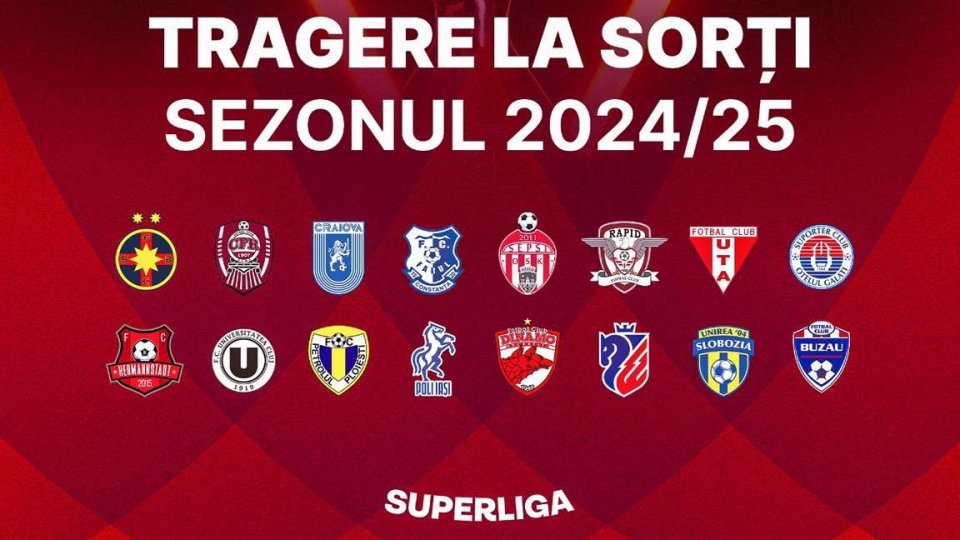 SuperLiga: S-a stabilit programul pentru sezonul 2024/2025