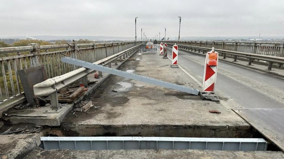 Circulația pe podul Giurgiu-Ruse, „pe o singură bandă”