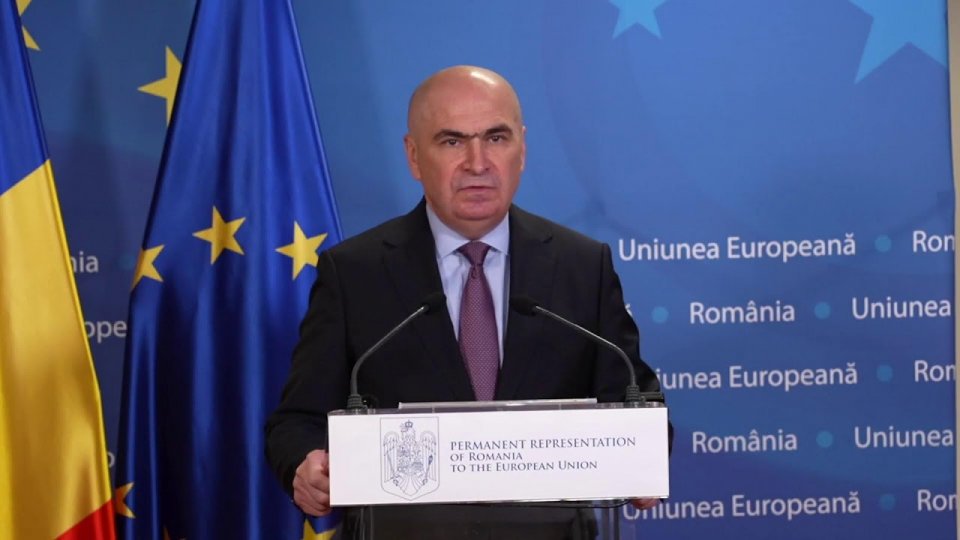 Declarațiile premierului Bolojan la sediul Reprezentanței României la UE