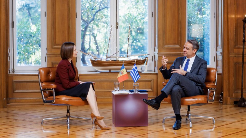 Maia Sandu, la Atena: R. Moldova, rută de tranzit pentru gazul lichefiat spre Ucraina