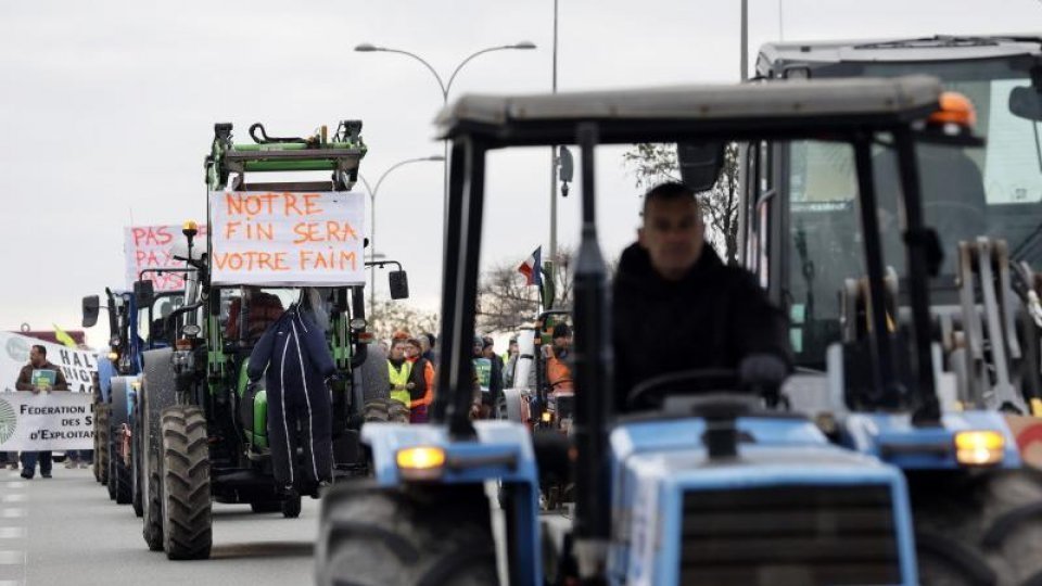 Protest al fermierilor europeni la Bruxelles