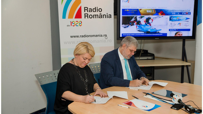 Georgică Severin, Preşedinte Director General al Societăţii Rom&acirc;ne de  Radiodifuziune şi Doina Gradea, Director General Interimar al Societăţii  Rom&acirc;ne de Televiziune.