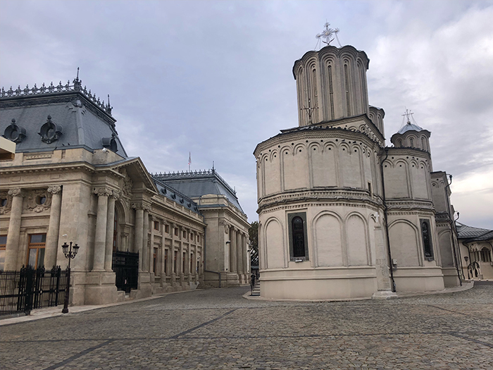 Vedere asupra Palatului Adunării Deputaţilor, astăzi sediul palatului Patriarhal