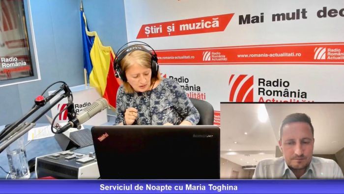 Europarlamentarul Nicu Ștefănuță în direct de la Strasbourg, la emisiunea Serviciul de noapte cu Maria Țoghină.