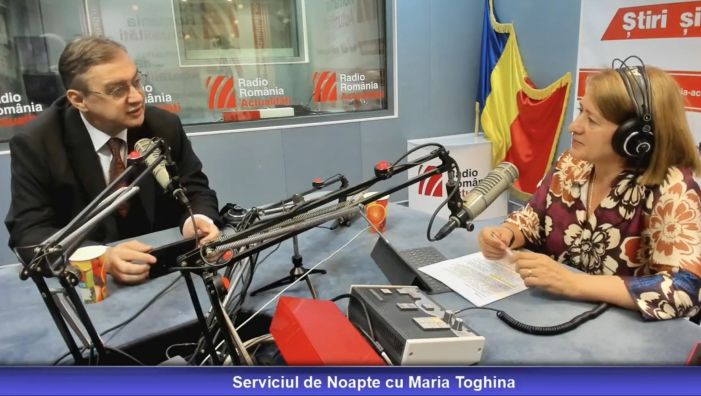 Prof.univ.dr. Iulian Chifu, în studioul Serviciului de noapte cu Maria Țoghină.