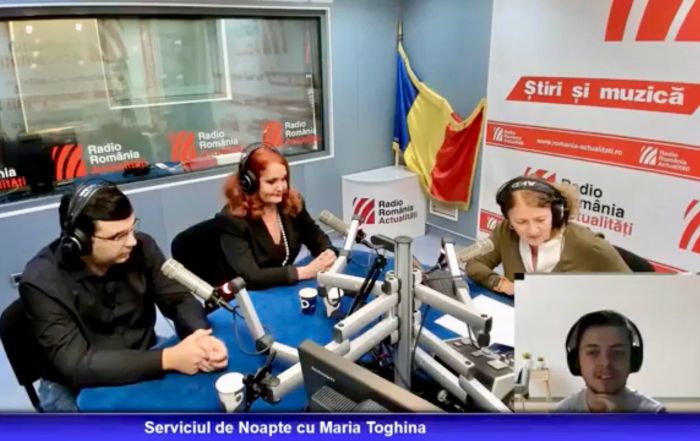 Invitați în studio și pe platforma ZOOM în emisiunea Serviciul de noapte cu Maria Țoghină.