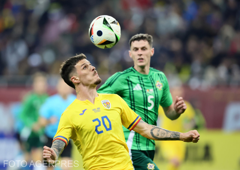 Meciul amical dintre echipele nationale ale Romaniei si Irlandei de Nord, 1-1 (1-1), desfasurat pe Arena Nationala, Bucuresti, 22 martie 2024.