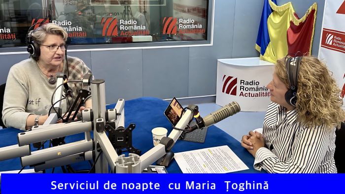 Medicul Maria Marcvart, în studioul Serviciului de noapte cu Maria Țoghină.