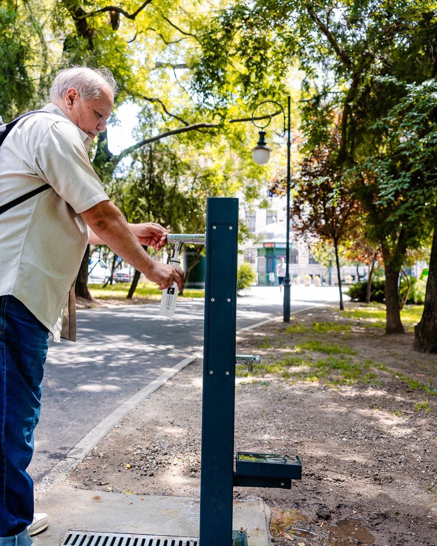 Primarul capitalei a anunțat montarea mai multor cișmele cu apă potabilă în București, 22 iunie 2024.