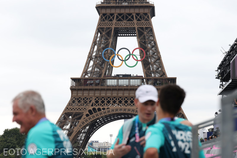 Parisul se pregătește de ceremonia de deschidere a Olimpiadei de vară, 26 iulie 2024.