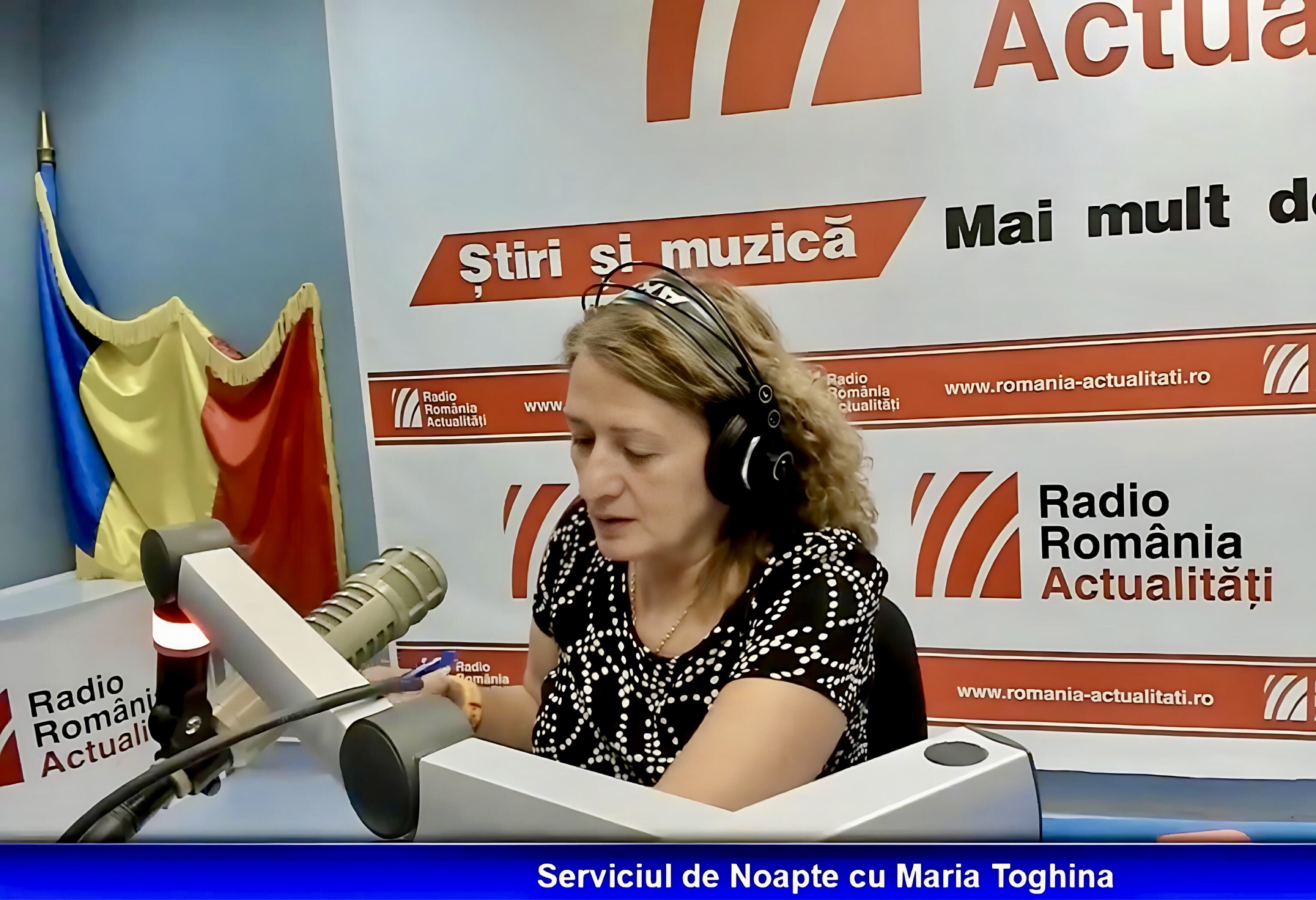 Maria Țoghină, realizatoarea emisiunii Serviciul de noapte.